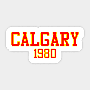 Calgary 1980 Sticker